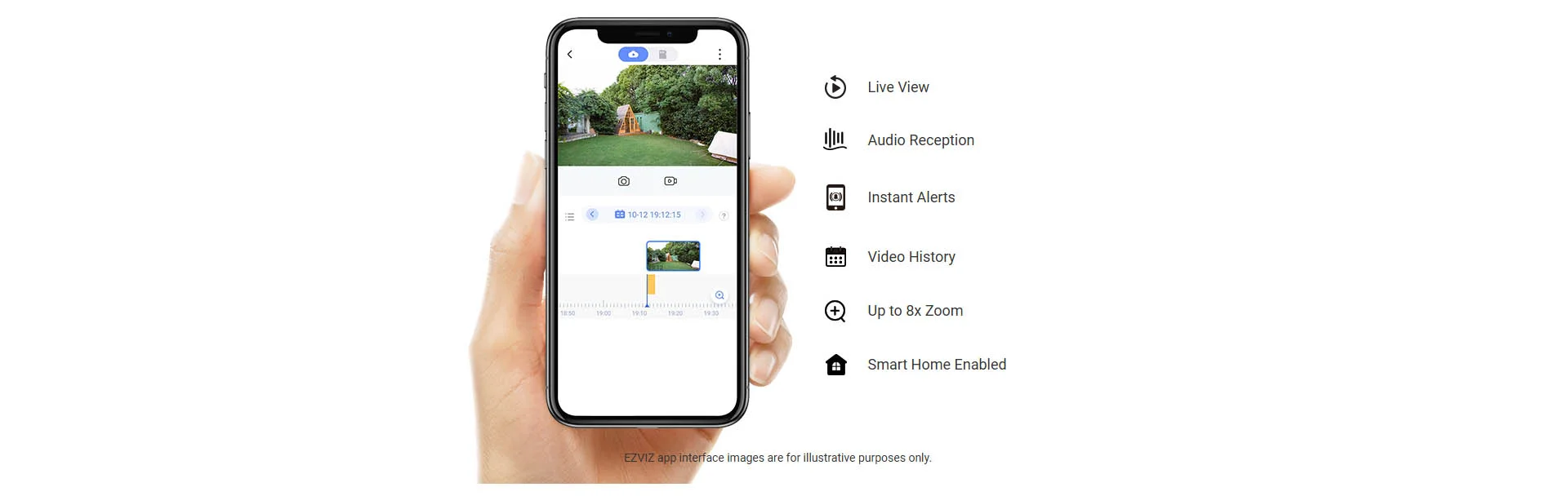 كاميرا مراقبة بإضاءة جدارية Ezviz CS-LC3 بدقة 2K، رؤية ليلية ملونة، محادثة باتجاهين، تخزين eMMC بسعة 32GB، إضاءة 700 لومن، IP65 - Image 23