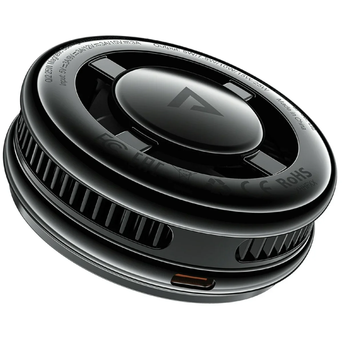 ACEFAST E47 Qi2 25W Magnetic Cooling Wireless Charger for Gaming, Black - Image 5