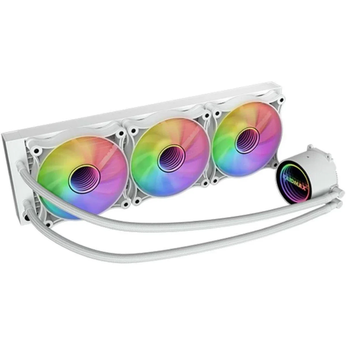 مبرد سائل للمعالج Raidmax Infinita LS360 AIO مقاس 360mm ARGB PWM لون أسود - Thumbnail 2
