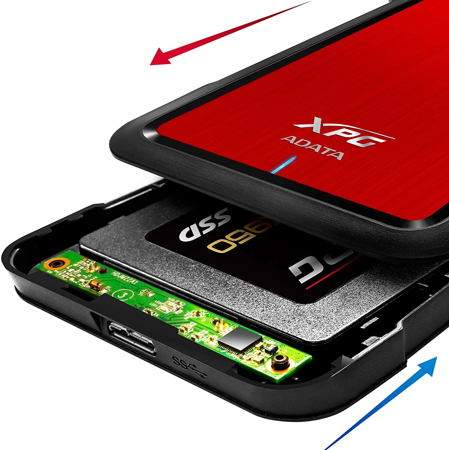 حاوية أقراص خارجية ADATA XPG EX500 بدون أدوات مقاس 2.5 إنش SATA III USB 3.1 - Image 3