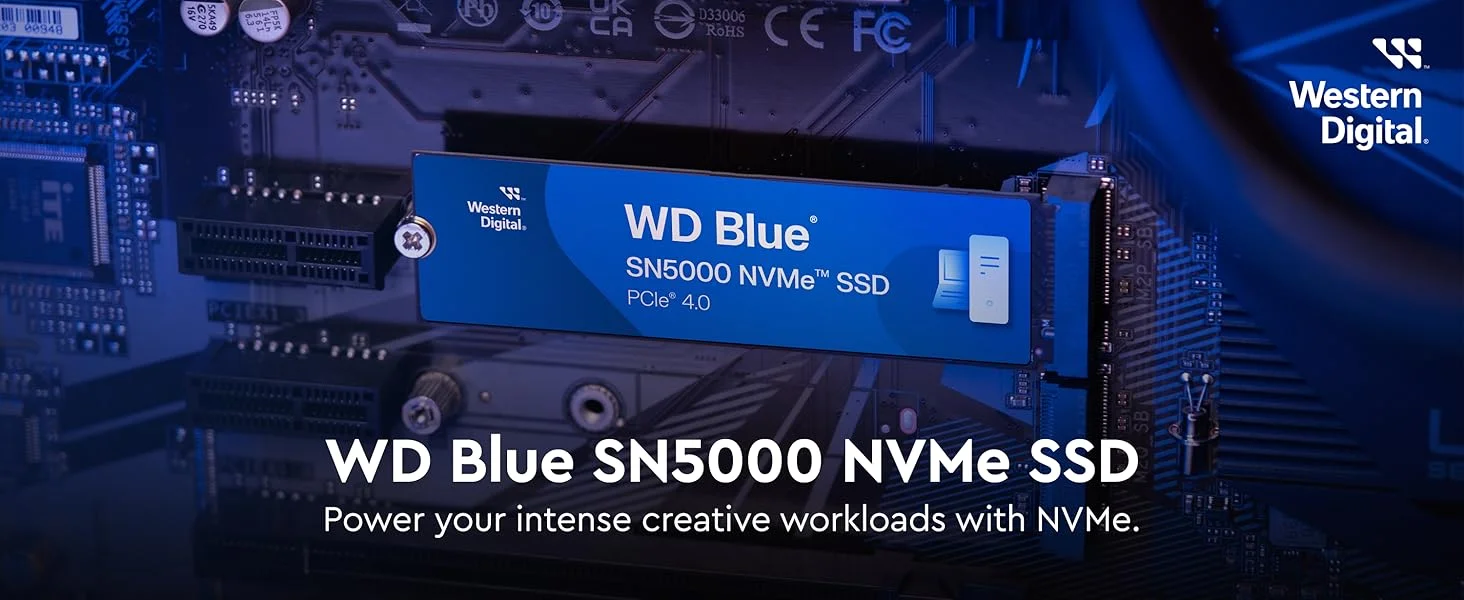 وحدة SSD داخلية NVMe سعة 4 تيرابايت Western Digital WD Blue SN5000 PCIe Gen 4 M.2 2280 بسرعة تصل إلى 5500 MB/s - Thumbnail 7