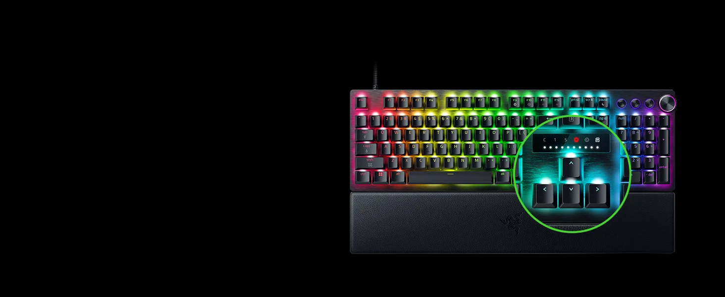 Razer Huntsman V3 Pro 8KHz Esports Gaming Keyboard with Gen-2 Analog Optical Switches - Black - Thumbnail 25