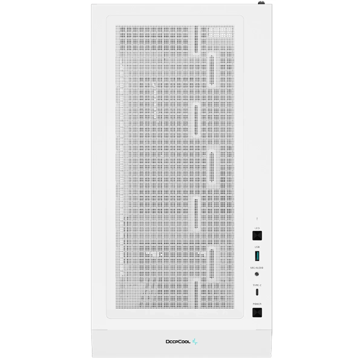 هيكل كمبيوتر DeepCool CH560 Digital ميد تاور بتدفق هواء عالٍ مع 3×140mm + 1×120mm مراوح ARGB وشاشة عرض ثنائية الحالة - أبيض - Image 9