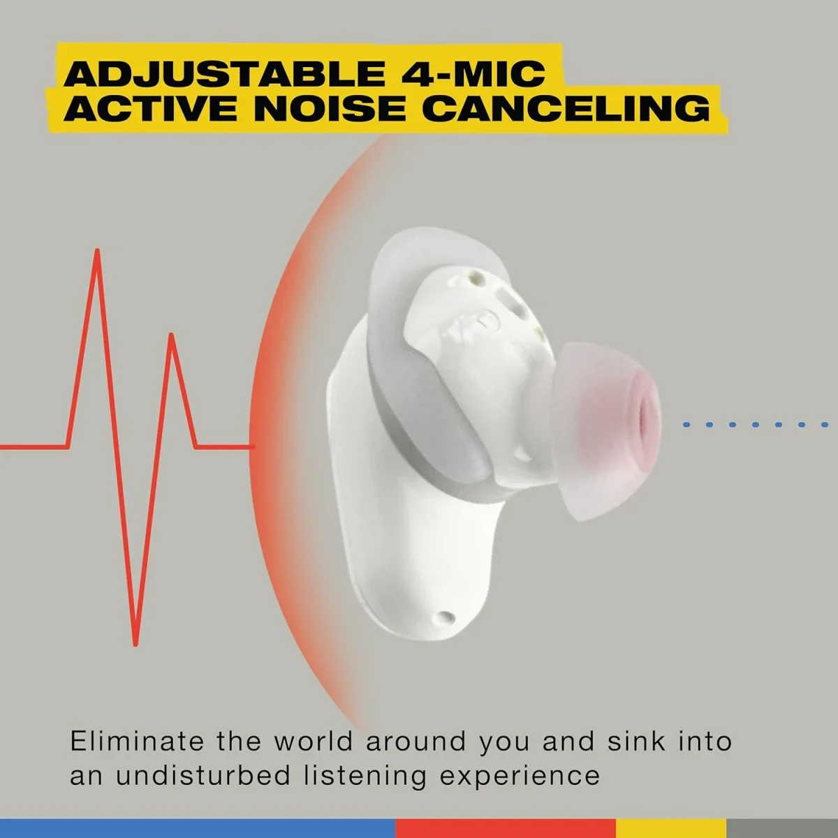 سماعات أذن لاسلكية Skullcandy Method 360 ANC بصوت Bose - Bone - Image 3