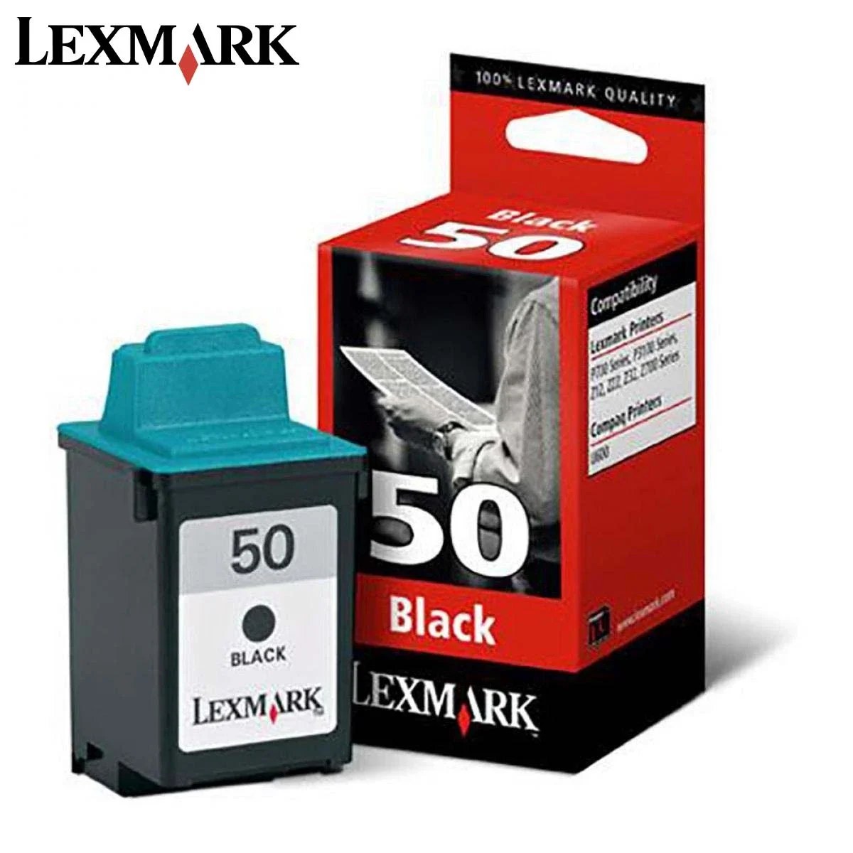 خرطوشة حبر Lexmark 17G0050 #50 أصلية باللون الأسود