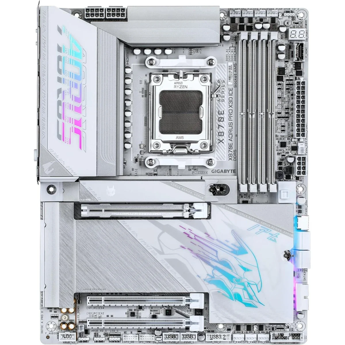لوحة أم GIGABYTE X870E AORUS PRO X3D ICE ATX AM5 - Image 5