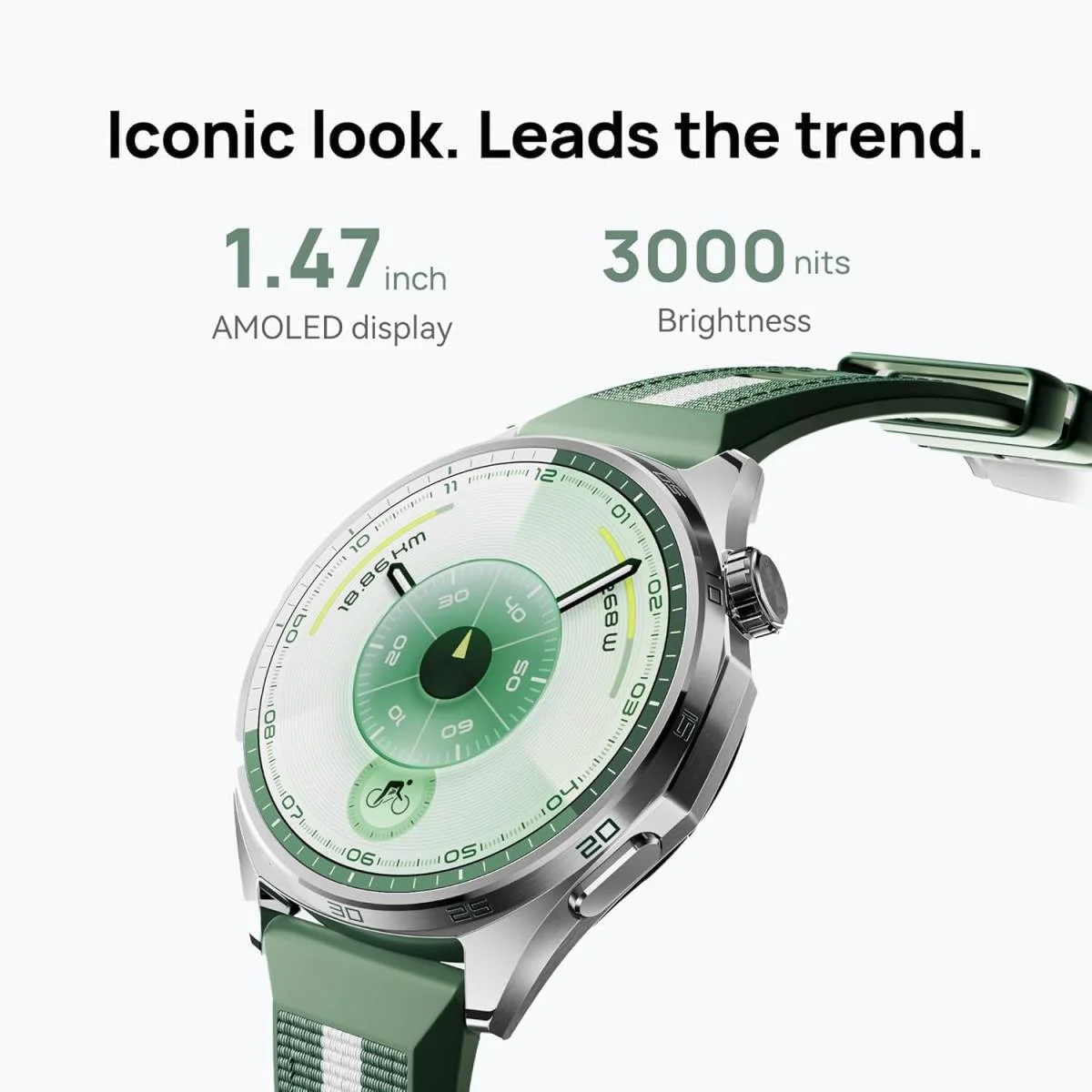 ساعة ذكية HUAWEI Watch GT 6 مقاس 41 مم، شاشة 1.47 إنش، بطارية حتى 21 يوم، GPS، أكثر من 100 وضع رياضي، متابعة الصحة والرفاه العاطفي، متوافقة مع iOS وAndroid، ذهبي - Image 2