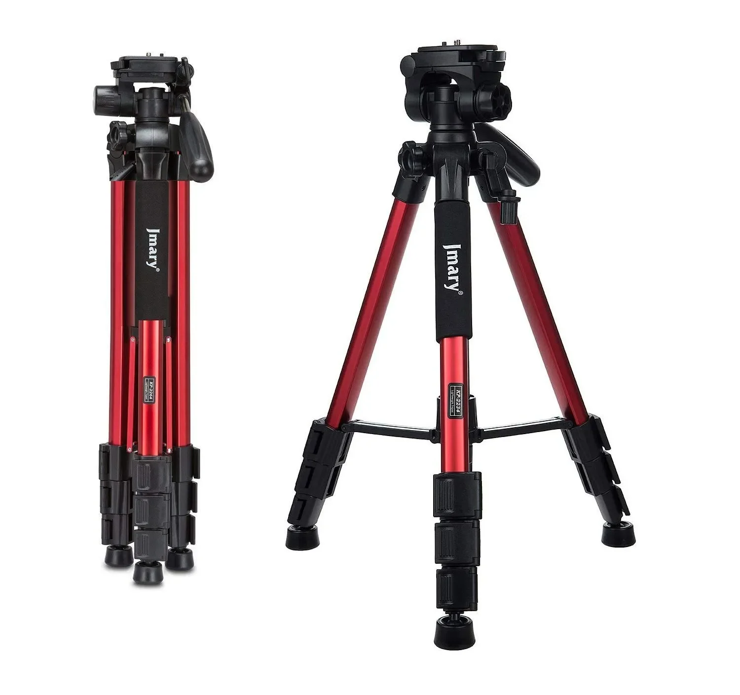 حامل ثلاثي احترافي Jmary KP-2234 من الألومنيوم 140M لكاميرات DSLR وGoPro والهواتف المحمولة - أسود - Image 16