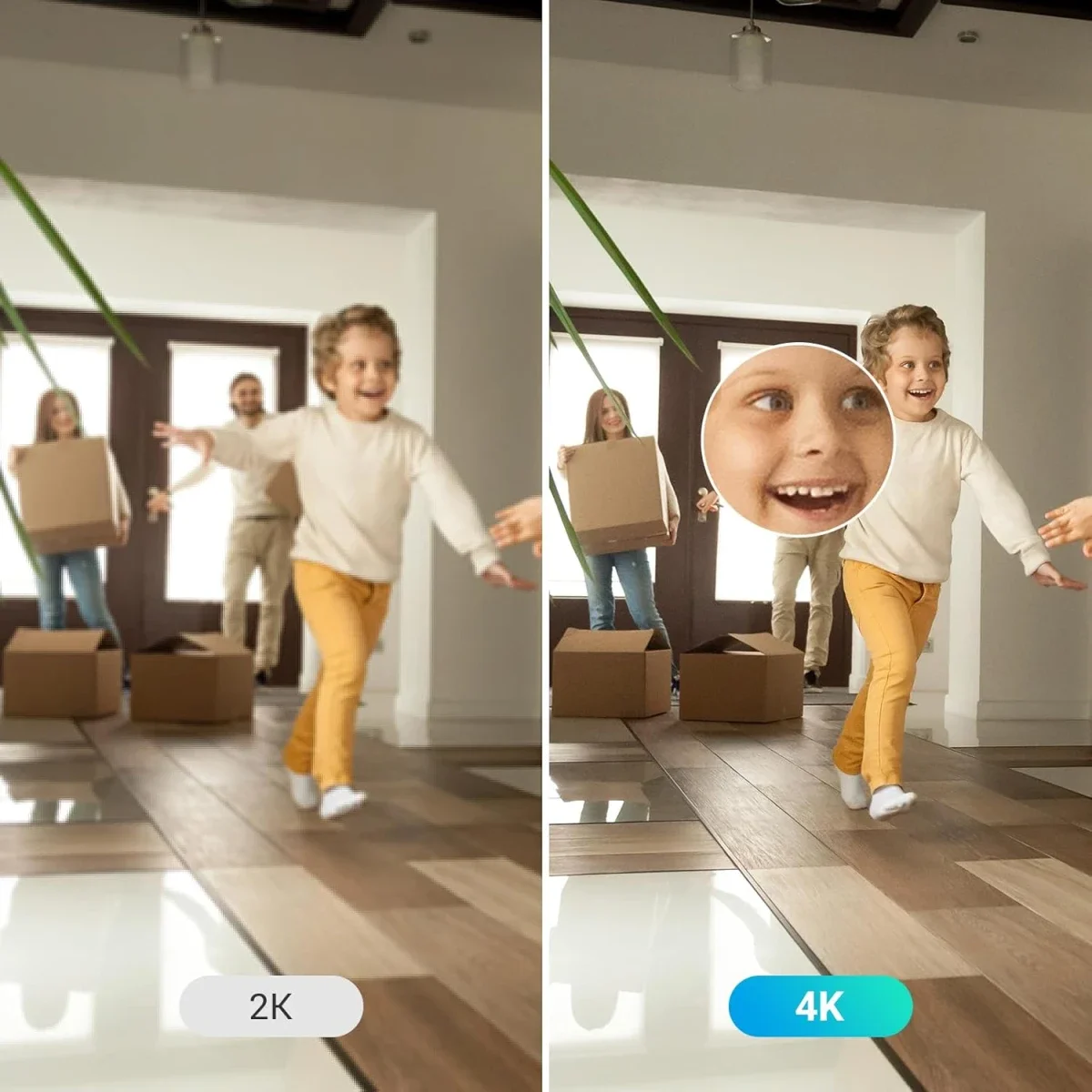 كاميرا مراقبة داخلية Ezviz CP1 Pro 4K مع دوران وإمالة 360° وWi‑Fi 6 ثنائي النطاق وتتبع تلقائي وصوت ثنائي الاتجاه - Thumbnail 5