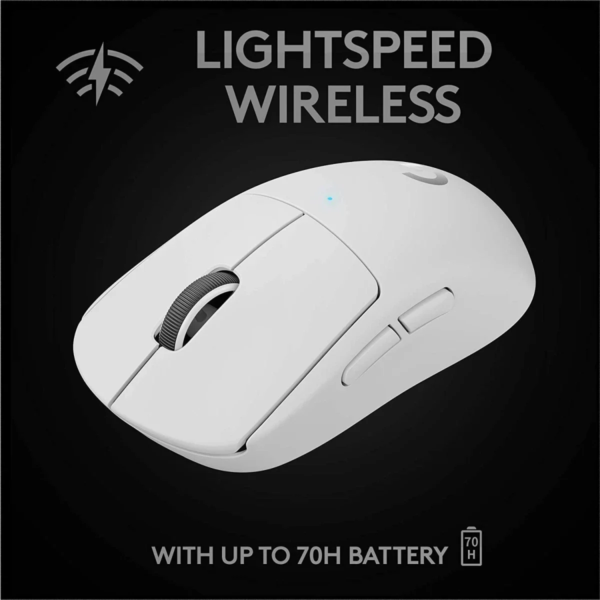 ماوس ألعاب لاسلكي Logitech G PRO X SUPERLIGHT بمستشعر HERO 25K ودقة 25,600 DPI و5 أزرار أبيض - Thumbnail 5