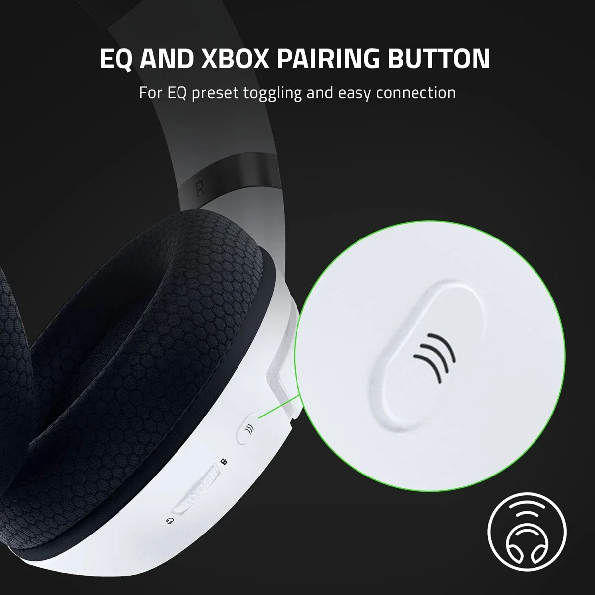 Razer Kaira X Wired Gaming Headset for PlayStation with TriForce 50mm Drivers Black/White - Thumbnail 6