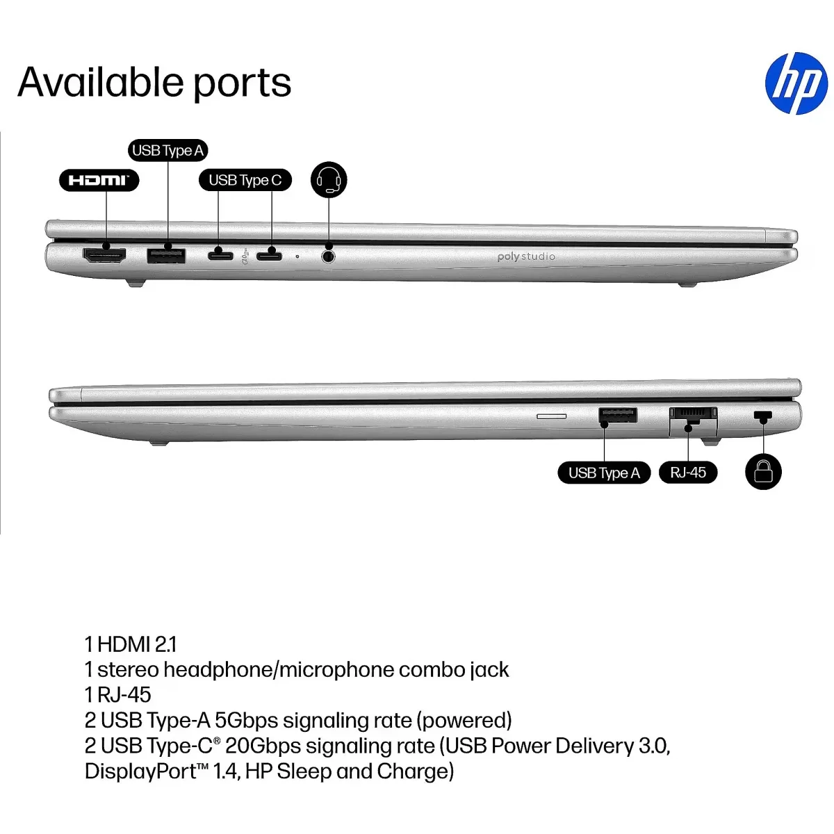 HP ProBook 4 G1i 16-inch Business AI Laptop, Intel Core Ultra 7 255H, RTX 3050 4GB, Silver - Image 6