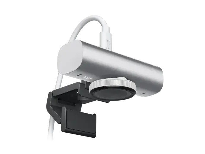 كاميرا ويب Logitech MX Brio 4K Ultra HD للتعاون والبث - Pale Grey - Image 4