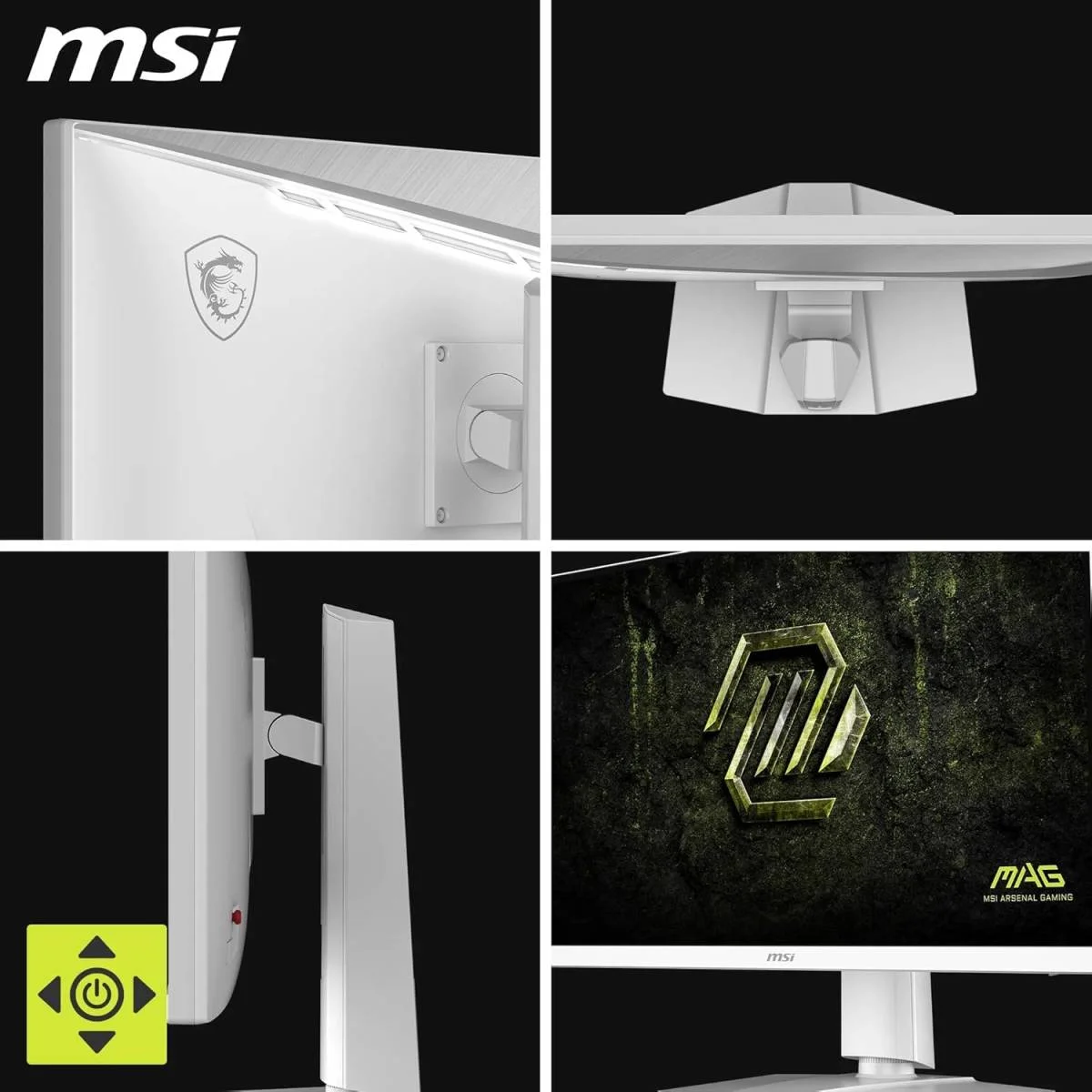 MSI 27-inch Flat Rapid IPS WQHD 2K Gaming Monitor, 200Hz, 0.5ms, HDR400, G-SYNC Compatible, Wide Color Gamut, Ergonomic Stand, 3-Year Warranty – MAG 274QRFW E20 - Image 4