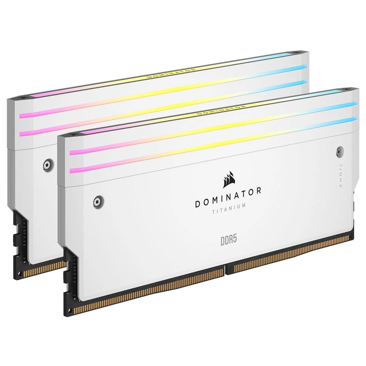 ذاكرة Corsair DOMINATOR TITANIUM RGB بسعة 32GB DDR5 بسرعة 7200MT/s CL34 - أبيض - Image 2