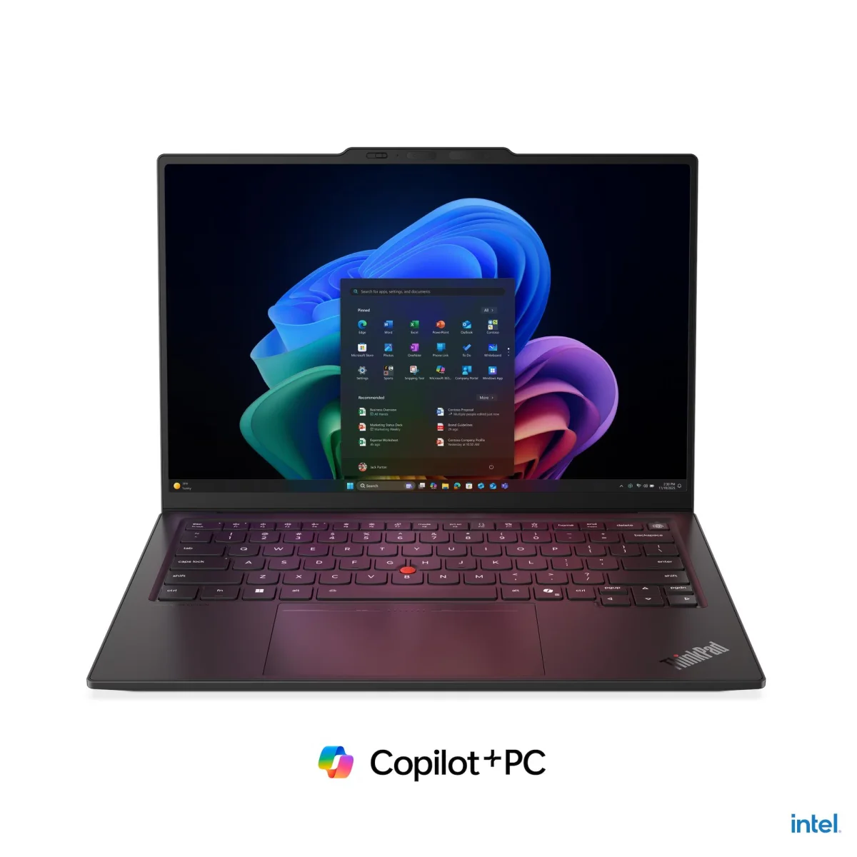 لابتوب Lenovo ThinkPad X1 Carbon Gen 14 Aura Edition بمعالج Intel Core Ultra 7 355، رام 32GB، SSD 1TB PCIe 4.0، شاشة 14 إنش FHD IPS لمس، Wi‑Fi 7، Windows 11 Pro - Image 6