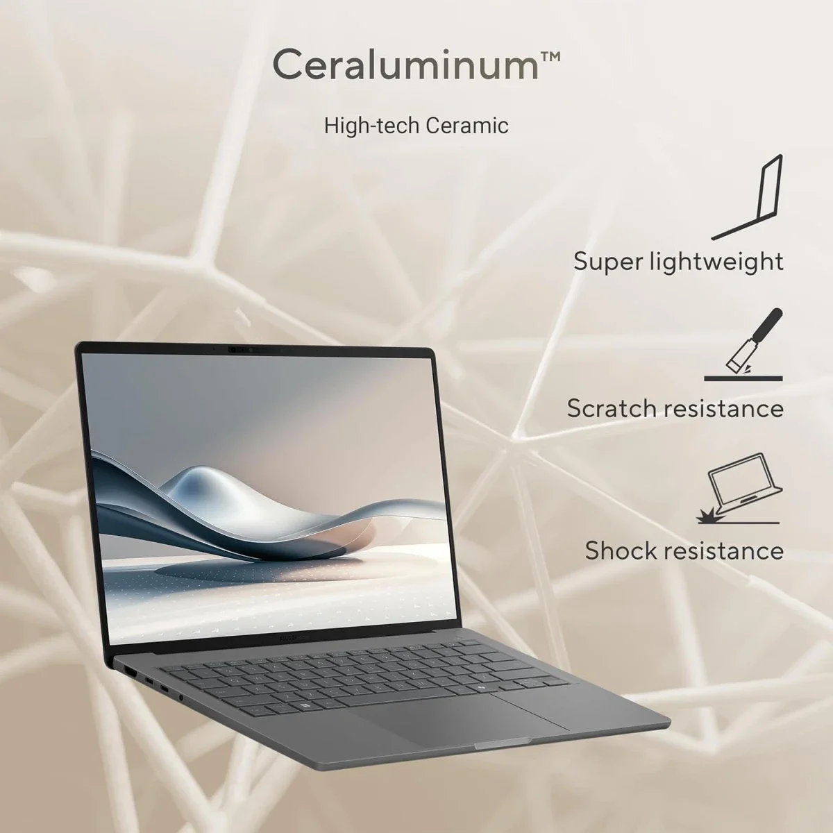 Asus Zenbook A14 UX3407RA 14-inch OLED Laptop Snapdragon X Elite X1E-78-100 16GB RAM 1TB SSD Iceland Gray - Image 9