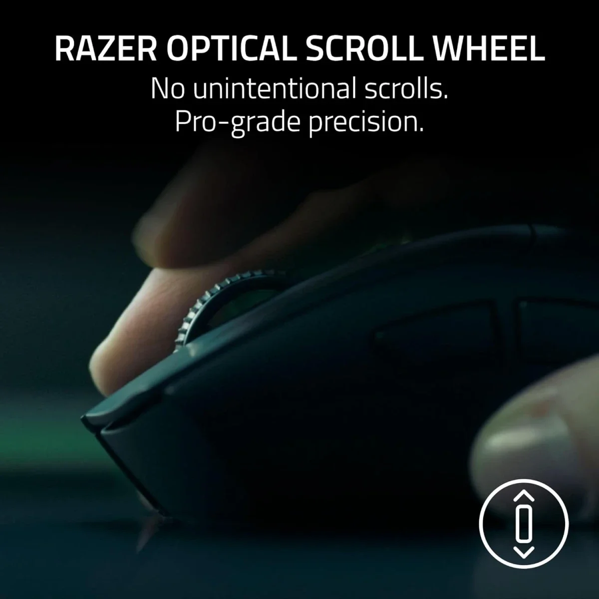 ماوس ألعاب Razer DeathAdder V4 Pro لاسلكي، 56 غرام، HyperSpeed الجيل الثاني، مستشعر Focus Pro 45K الجيل الثاني، عجلة تمرير بصرية، مفاتيح بصرية الجيل الرابع، بطارية حتى 150 ساعة، أبيض - Thumbnail 4