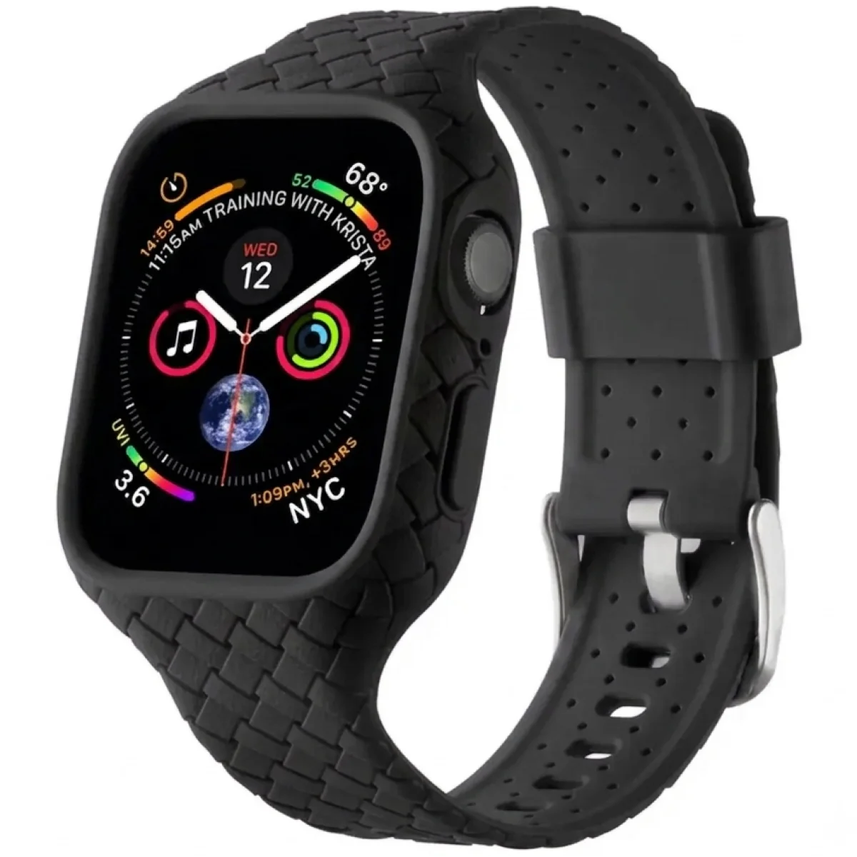JOYROOM JR-BP005 Apple Watch Band for 44-45mm, Black - Thumbnail 2