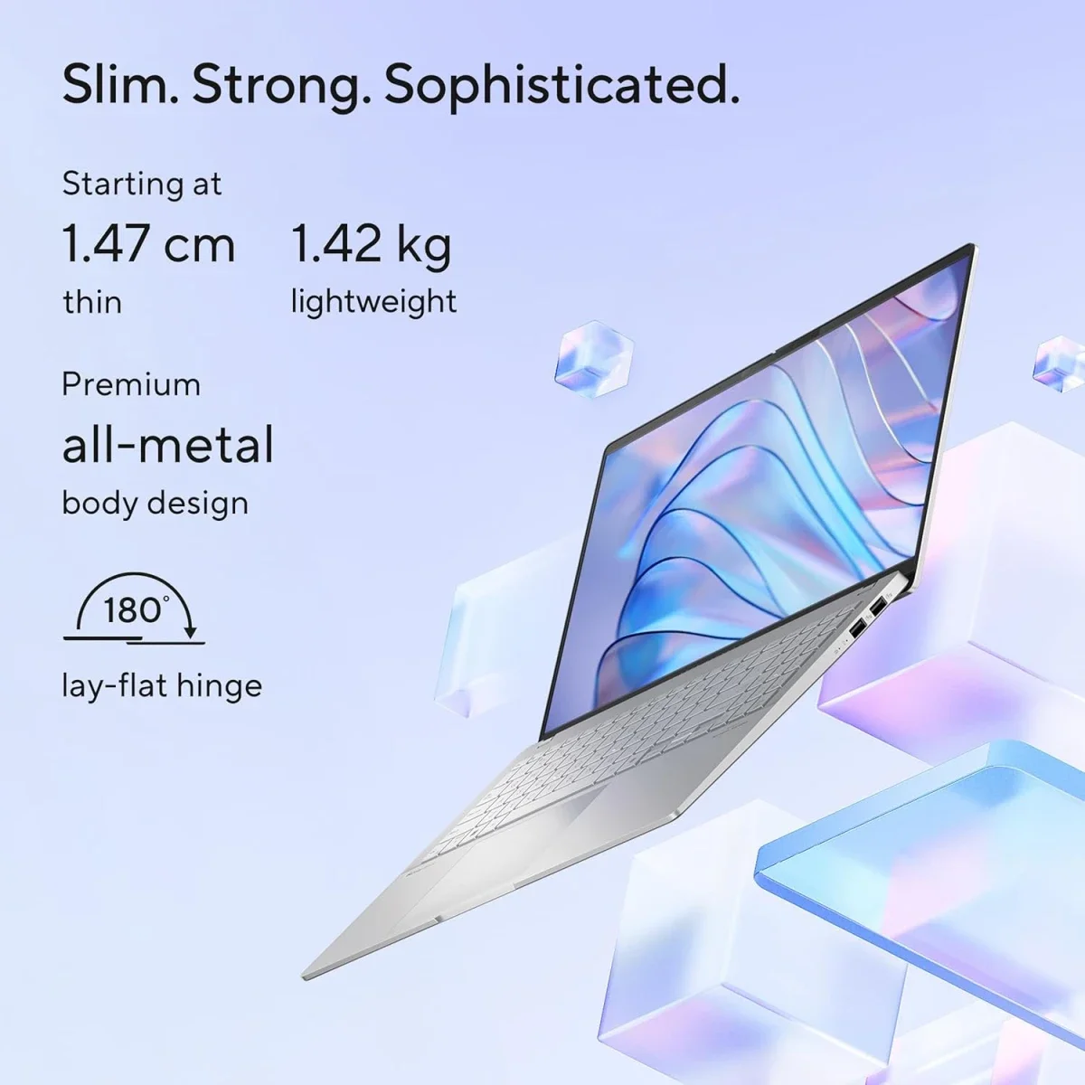 لابتوب Asus Vivobook S 15 K5507QA بشاشة 15.6 إنش 3K OLED 120Hz ومعالج Snapdragon X Plus وذاكرة 16GB وتخزين 1TB SSD - Cool Silver - Image 3