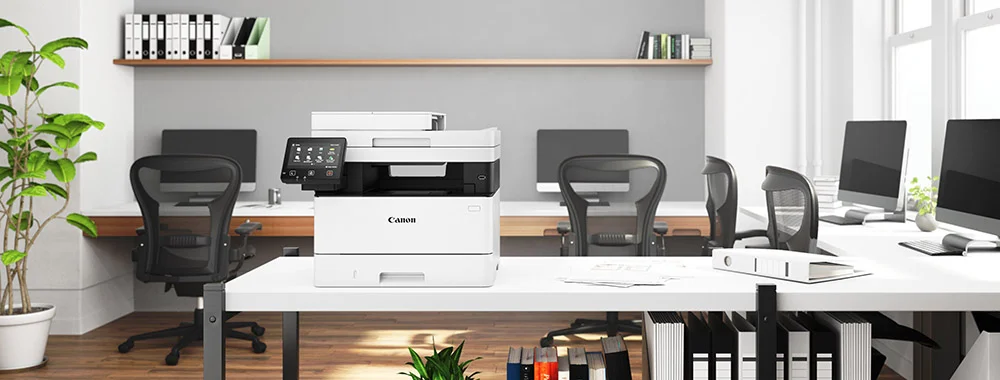 طابعة متعددة الوظائف ليزر أحادية اللون Canon i-SENSYS MF463DW لاسلكية مزدوجة 3 في 1 - Thumbnail 3