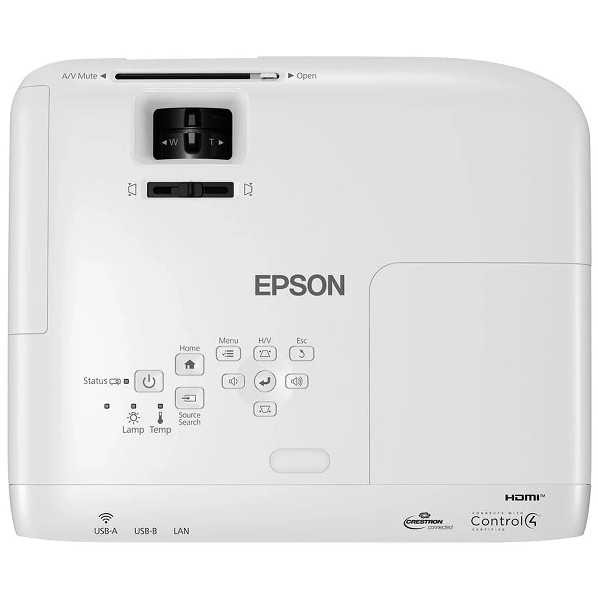 جهاز عرض EPSON EB-X49 بتقنية 3LCD ودقة XGA وسطوع 3600 لومن للمنزل والمكتب - أبيض - Image 3