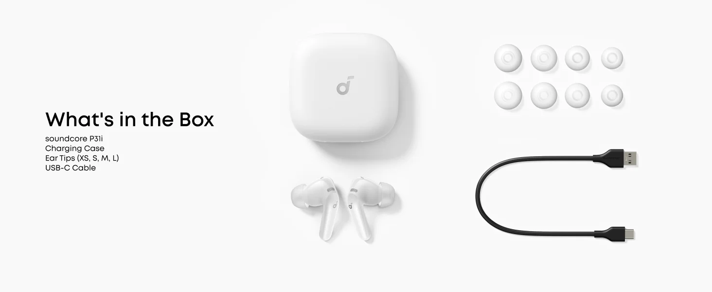 سماعات أذن لاسلكية Anker Soundcore R60i NC مع إلغاء ضوضاء تكيفي وصوت عالي الدقة، تشغيل 50 ساعة، أبيض - Thumbnail 19