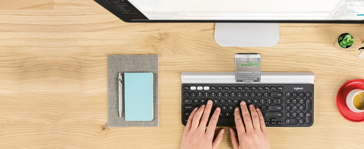 لوحة مفاتيح Logitech K780 لاسلكية متعددة الأجهزة لنظامي Windows وMac - Thumbnail 8