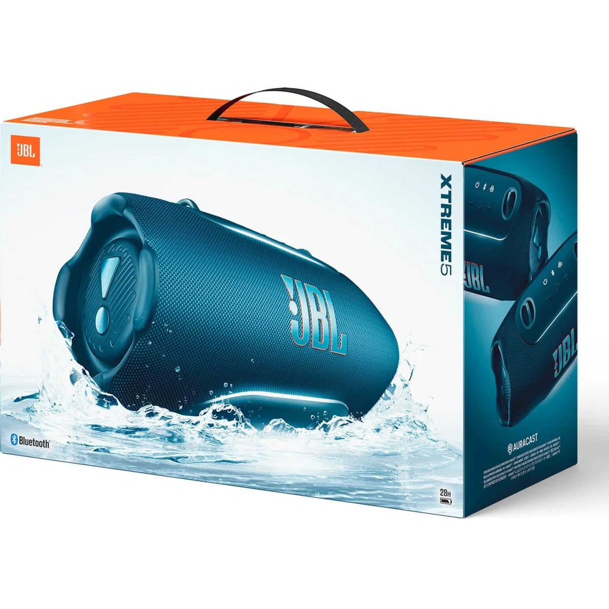 مكبر صوت محمول JBL Xtreme 5 بتقنية Bluetooth بقدرة 130 واط ومقاومة IP68 للماء باللون الأزرق