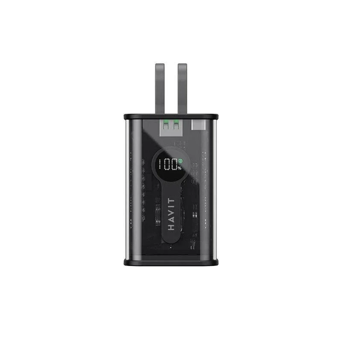 HAVIT PB94 10000mAh Power Bank with 20W USB-C PD and 22.5W Quick Charge - Black - Thumbnail 3