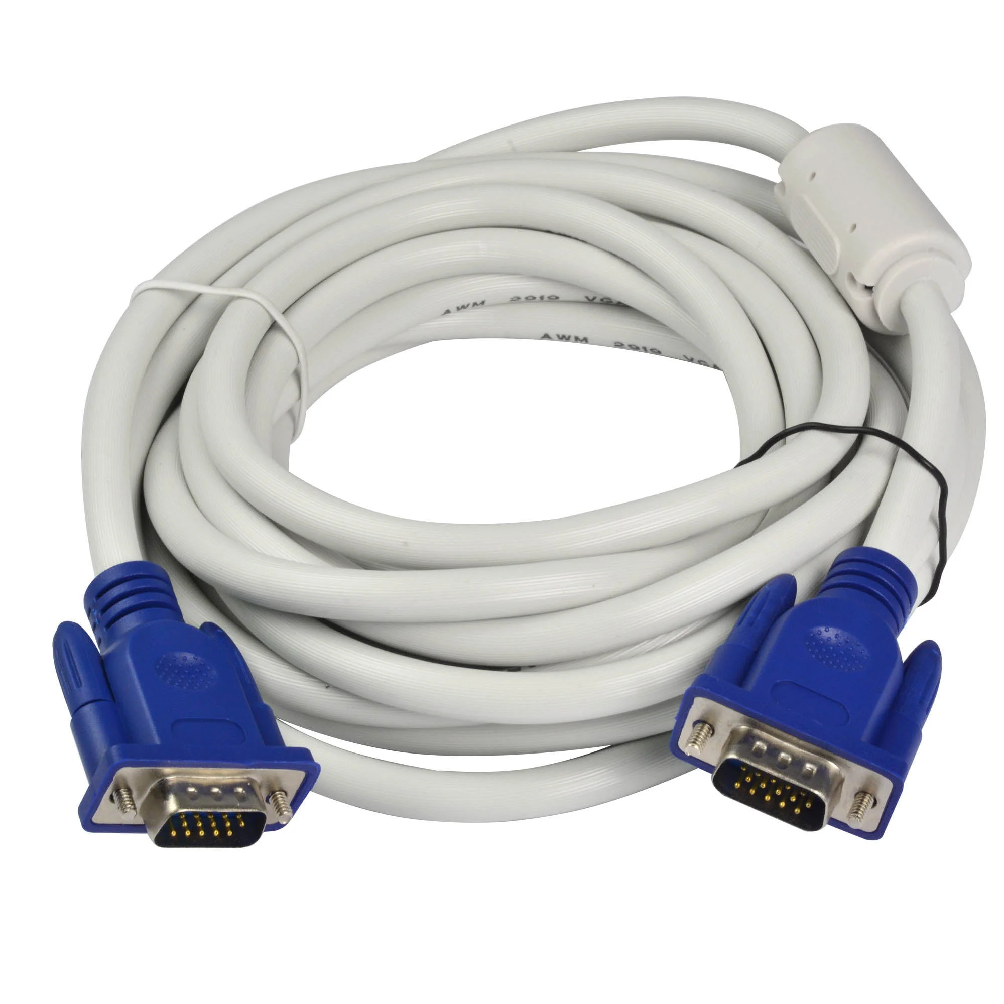 كيبل ENET VGA أبيض 5 متر، D-Sub ‏15 سن ذكر إلى ذكر