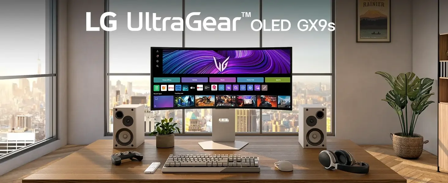 LG 39GX90SA-W UltraGear 39-inch Curved OLED Gaming Monitor WQHD 240Hz 0.03ms - Thumbnail 3