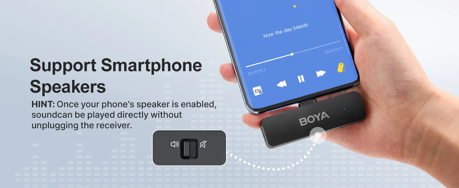 Boya BY-V4U 4-Channel Wireless Lavalier Microphone with USB-C Charging Case - Thumbnail 16