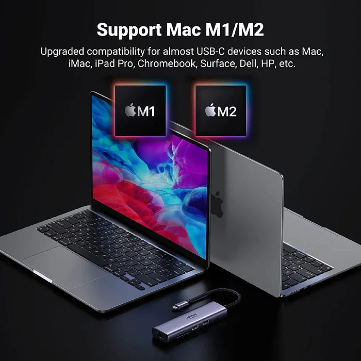 Ugreen 7-in-1 USB-C Hub with 4K 60Hz HDMI, 100W PD and SD/TF Reader - Thumbnail 7