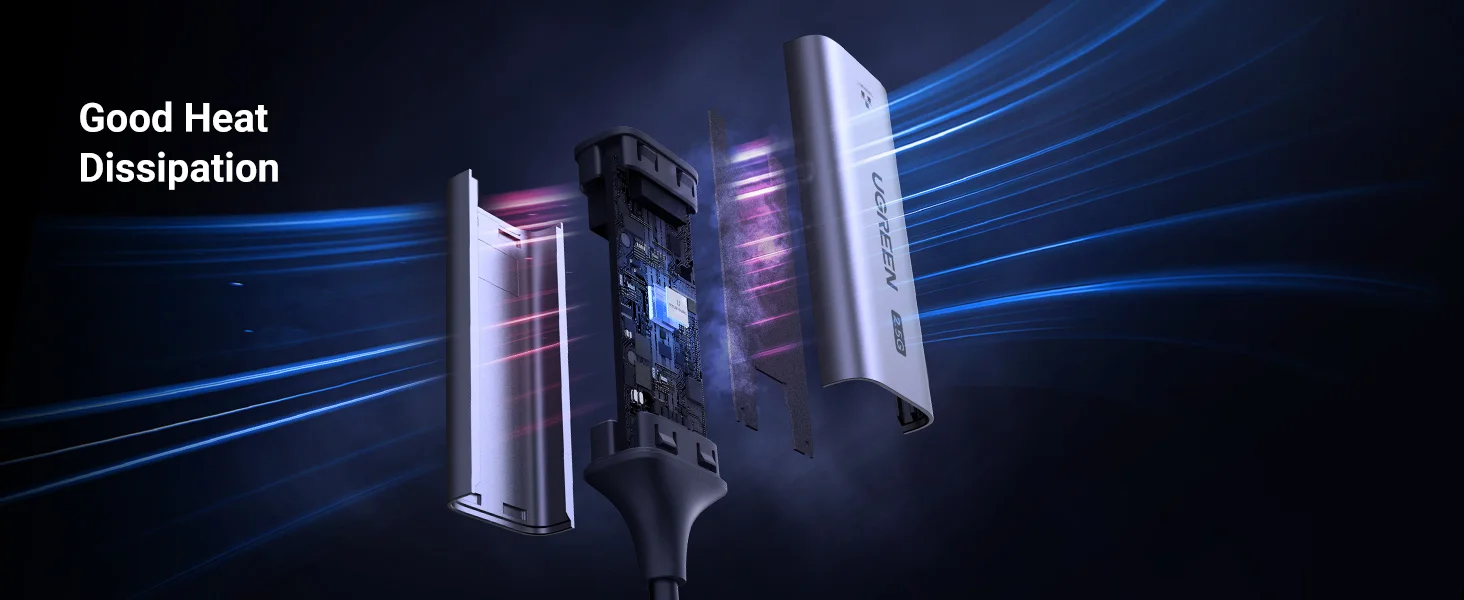 محول إيثرنت Ugreen USB-C إلى RJ45 بسرعة 2.5G من الألومنيوم - Thumbnail 6