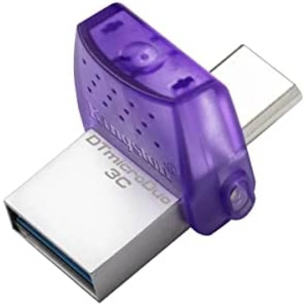 فلاش ميموري Kingston DataTraveler microDuo 3C بسعة 128GB بمنفذي USB-C وUSB-A OTG