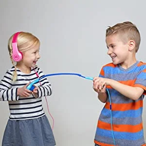 Motorola Squads 200 Kids Wired Headphones with 85 dB Safe Volume Limit, 3.5mm Aux, Blue - Thumbnail 12