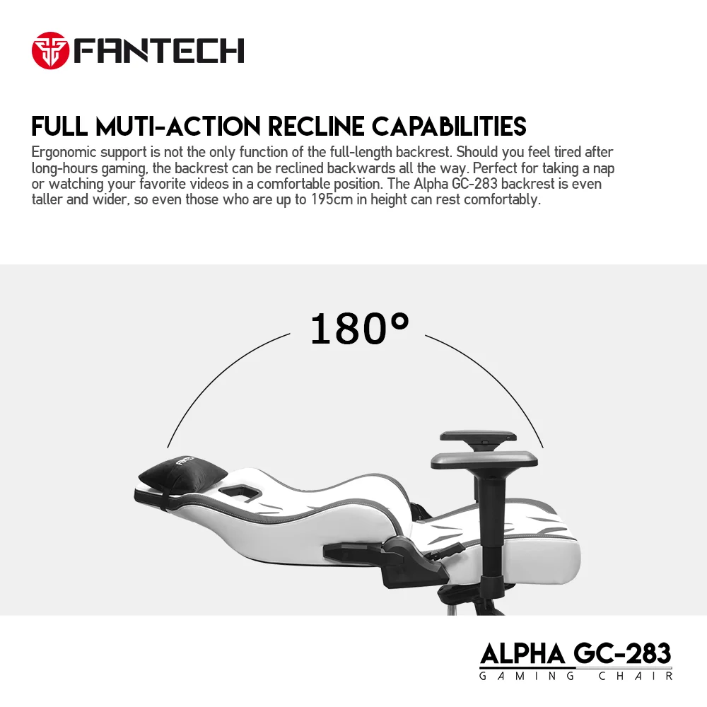 Fantech Alpha GC-283 Gaming Chair Black - Thumbnail 7