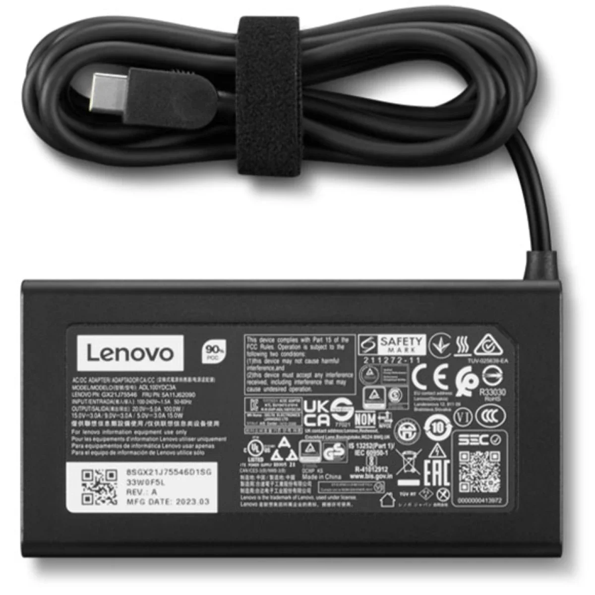 Lenovo 100W Slim AC Adapter USB Type-C UK - Image 2