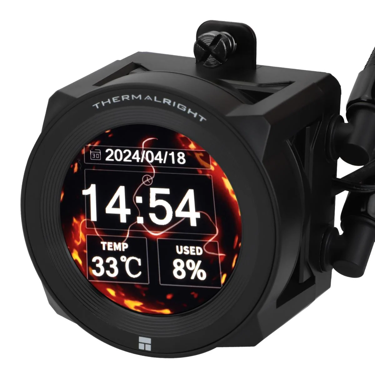 مبرد سائل للمعالج Thermalright Core Vision 360 أسود ARGB مع شاشة IPS مقاس 2.1 إنش - Image 2