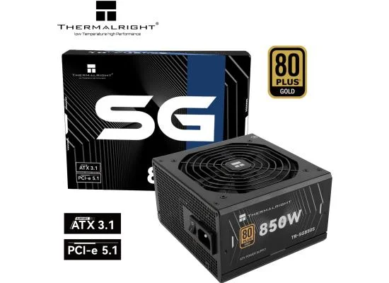 مزود طاقة Thermalright SG-850S بقدرة 850 واط 80 Plus Gold ATX 3.1 - Image 3