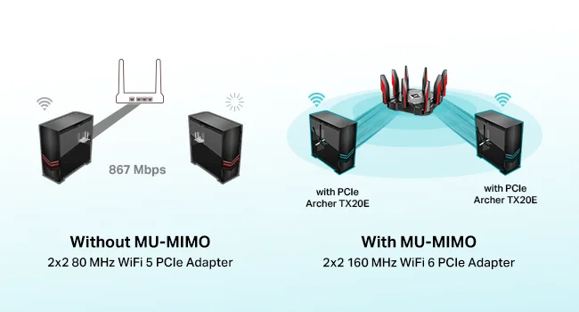 TP-LINK Archer TX20E AX1800 Wi-Fi 6 PCIe Bluetooth 5.2 Dual Band Wireless Adapter - Thumbnail 9