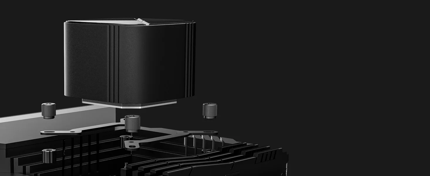 مبرد سائل للمعالج DeepCool LS720S ZERO DARK مقاس 360mm AIO بسرعة 3100RPM أسود - Image 12