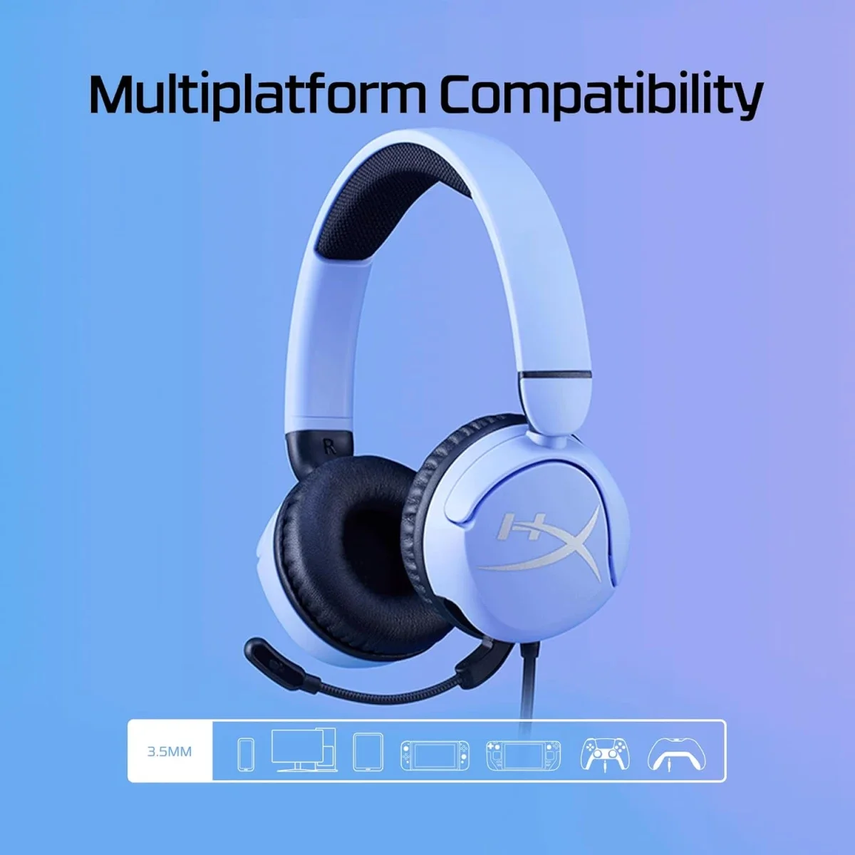 HyperX Cloud Mini Kids Wired Gaming Headset with Flip-to-Mute Mic, Multi-Color - Thumbnail 8
