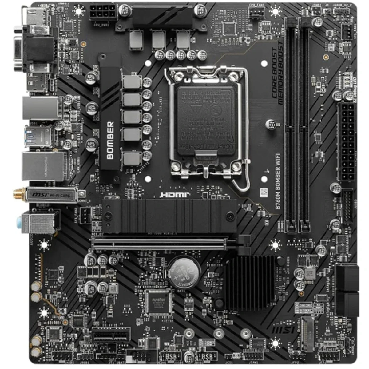لوحة أم MSI B760M BOMBER WIFI DDR5 Intel LGA 1700 - Image 2