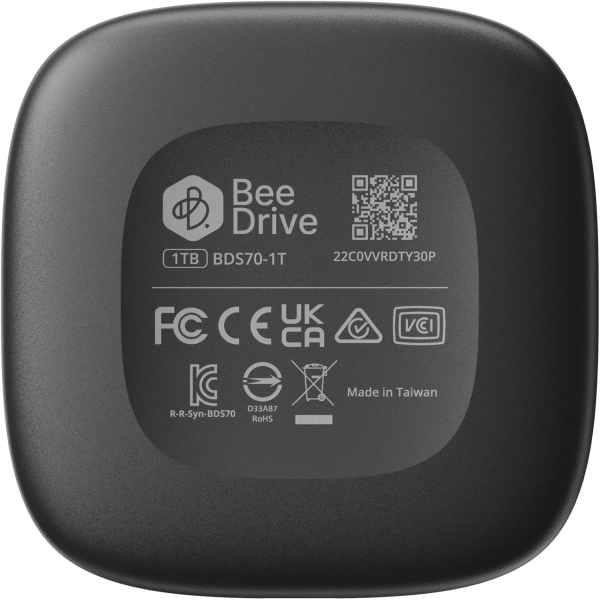 وحدة SSD خارجية محمولة Synology BeeDrive سعة 4TB بمنفذ USB-C وواجهة USB 3.2 Gen 2 لون أسود - Image 2