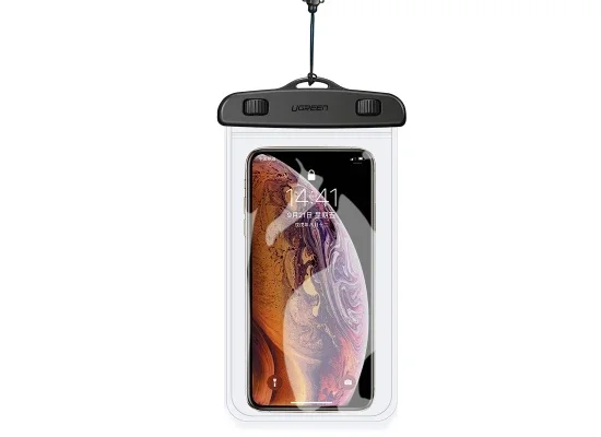 Ugreen LP186 IPX8 Waterproof Phone Pouch for Phones up to 6.5 Inches - Black - Image 4