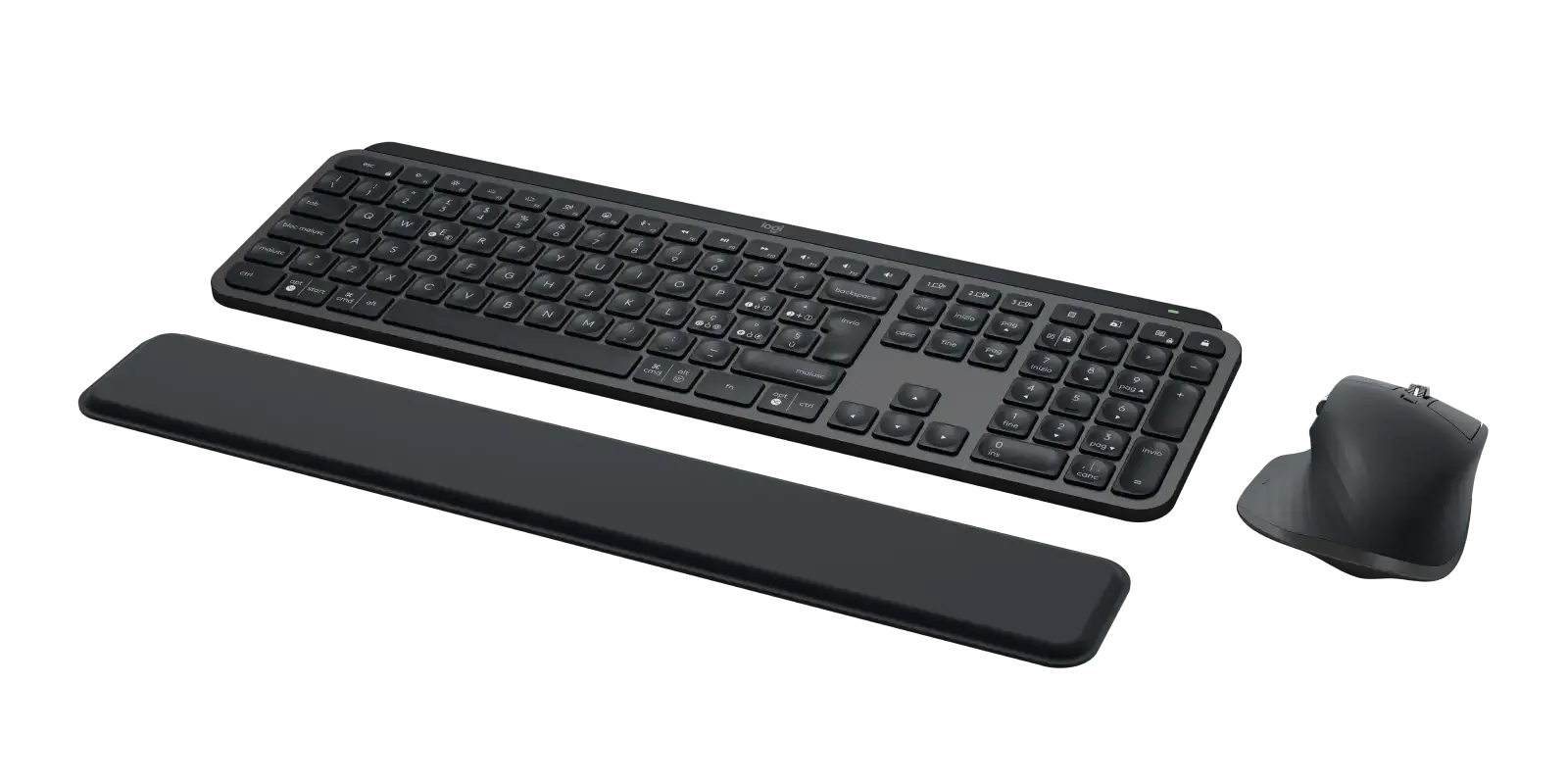 مجموعة Logitech Master Series MX Keys S Combo Performance Combo مع MX Master 3S وMX Keys S ومسند راحة اليد MX - Thumbnail 2