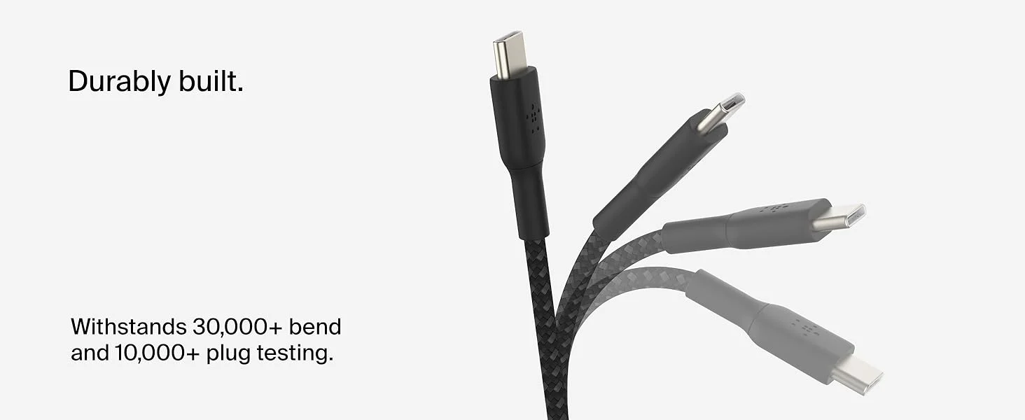 Belkin BoostCharge Braided USB-C to USB-C Cable 1M/3.3ft Black - Image 12