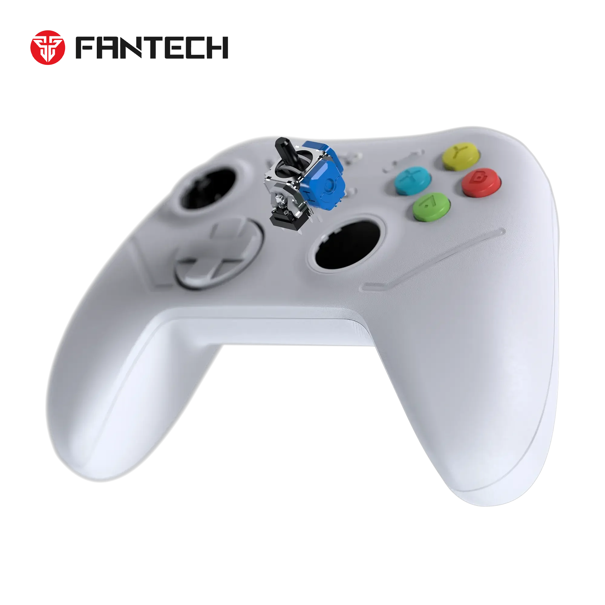 يد تحكم ألعاب لاسلكية باللون الأبيض Fantech WGP13X Shooter III X  - Thumbnail 5